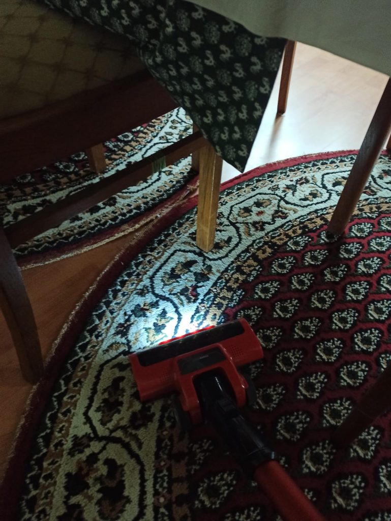 Einhell TE-SV 18 Li Akku-Staubsauger Teppich mit LED