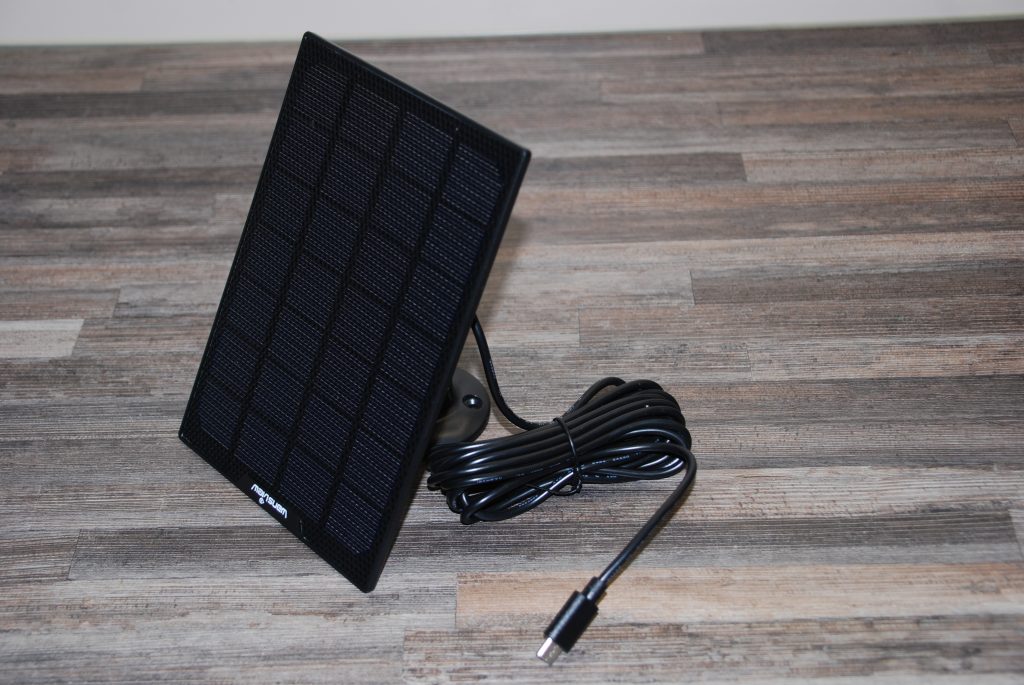 Wansview B4 Überwachungskamera Solarpanel mit Halterung Vorderseite