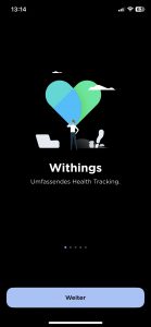 Withings BPM Core Blutdruckmessgerät App Einrichtung 1