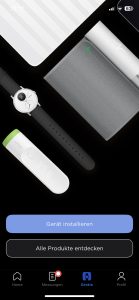 Withings BPM Connect Blutdruckmessgerät App Gerät hinzufügen 1