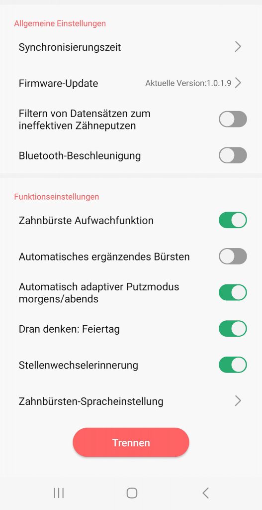 Oclean X Pro Digital S elektrische Zahnbürste App