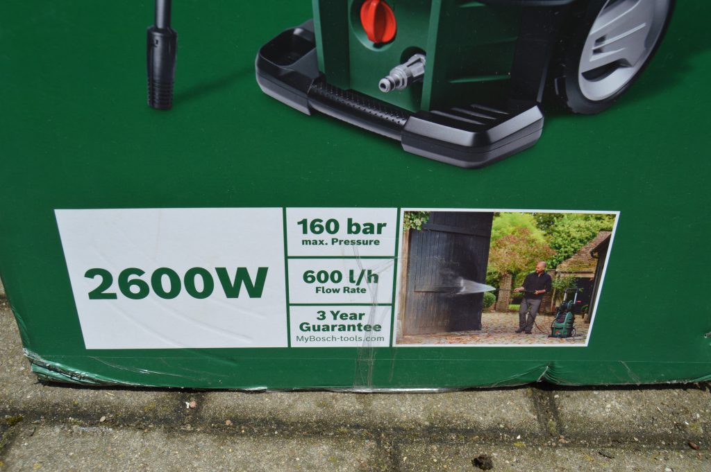 Bosch AdvancedAquatak 160 Hochdruckreiniger Verpackung technische Details