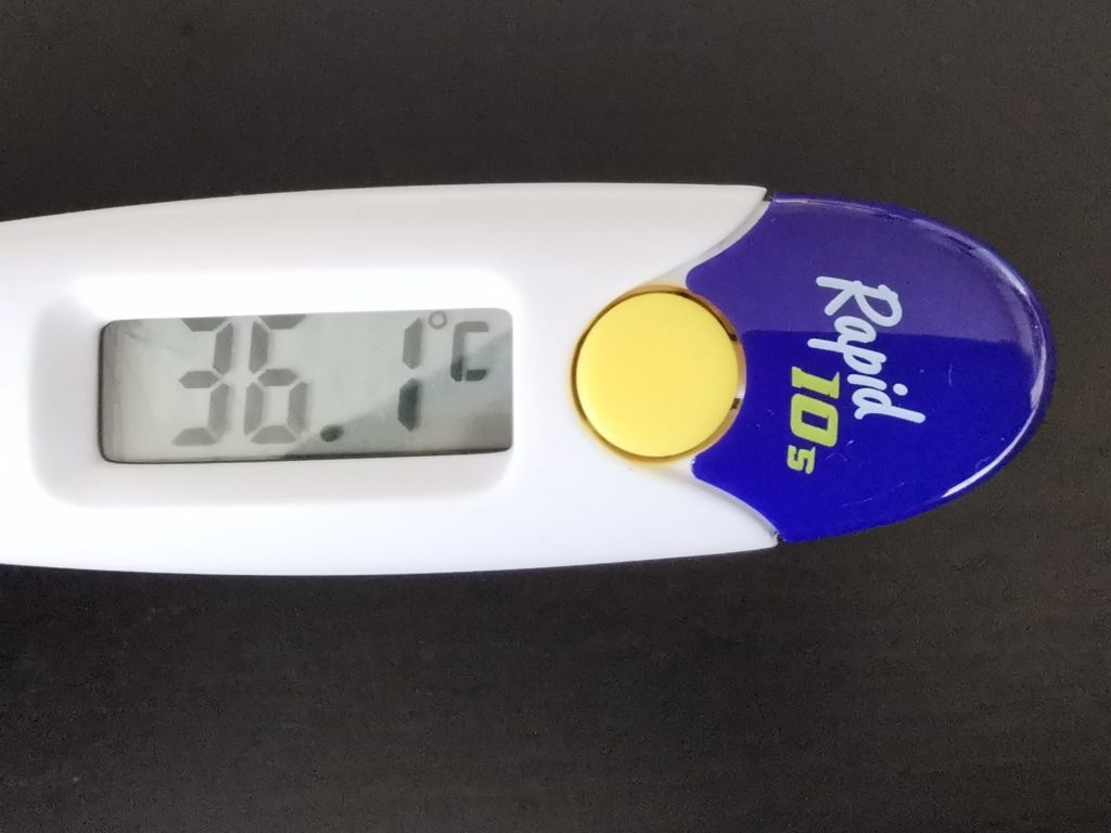 Domotherm rapid Fieberthermometer Messung 1
