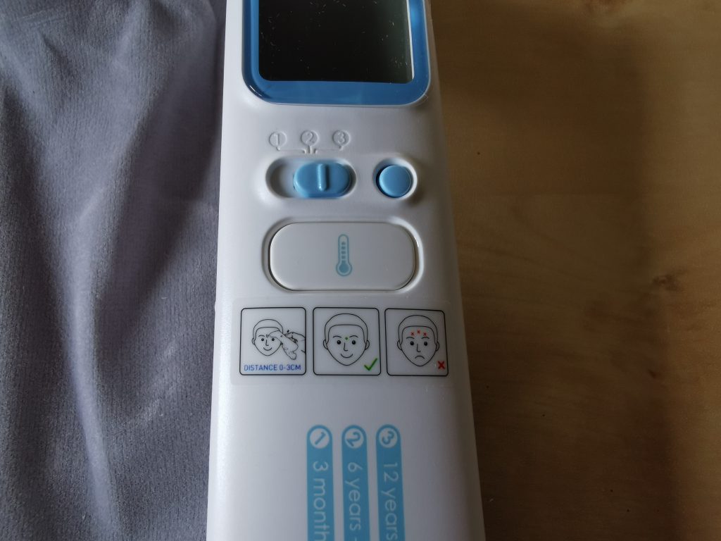 Grundig Infrarot 20021 Fieberthermometer Bedienelemente