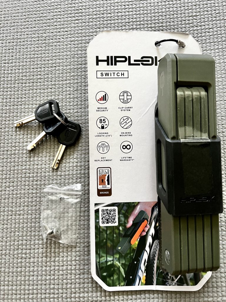 Hiplok S851 SWITCH Fahrradschloss: Fahrradschloss in Originalverpackung mit Lieferumfang