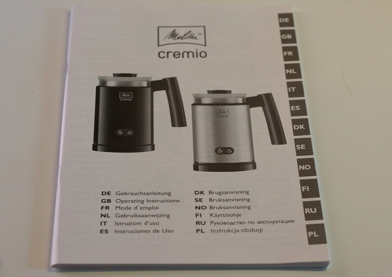 Melitta cremio Milchaufschäumer Bedienungsanleitung