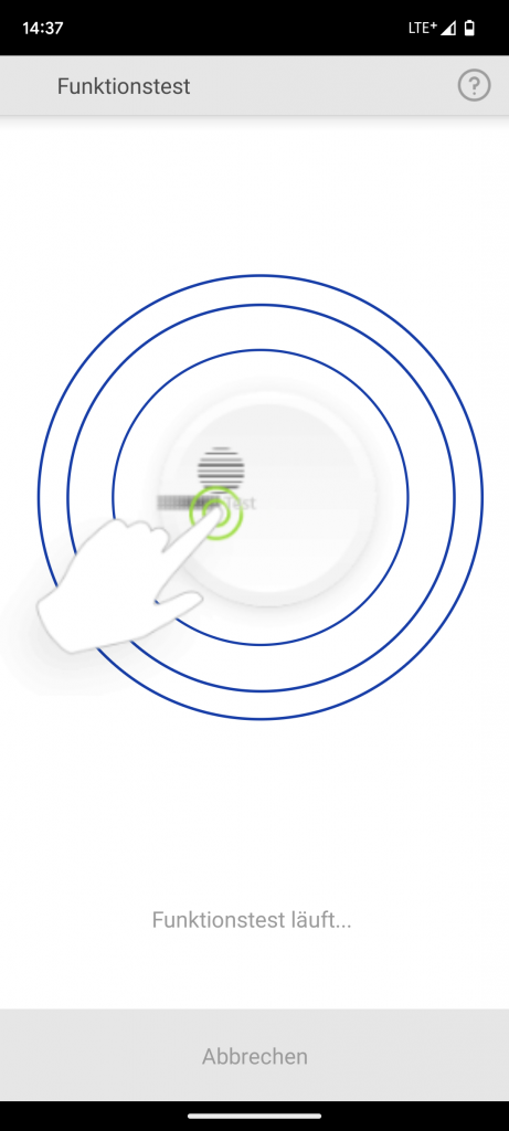 Verbindungsfunktion der App des Hekatron Genius Plus Rauchmelders