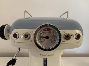 Ariete Vintage 1389 Kaffeepadmaschine Nahansciht Bedienfeld