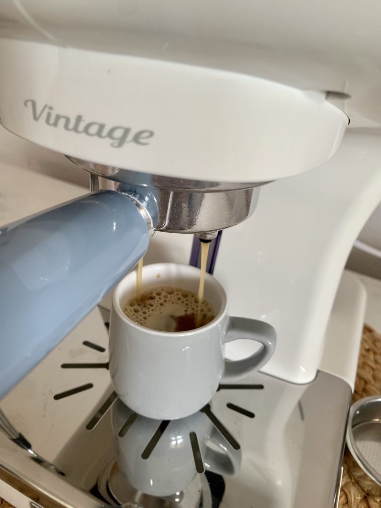 Ariete Vintage Kaffeepadmaschine Zubereitung Espresso