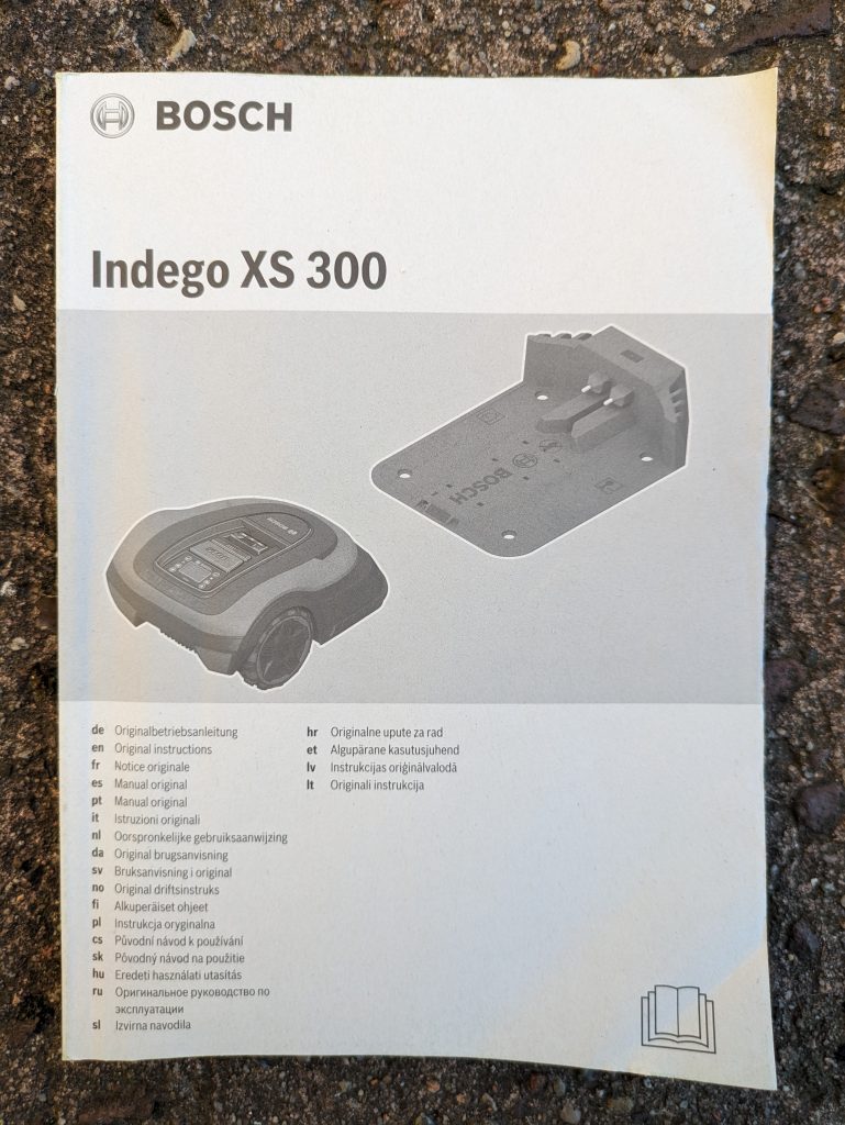 Betriebsanleitung des Bosch Home and Garden Indego XS 300 Mähroboters