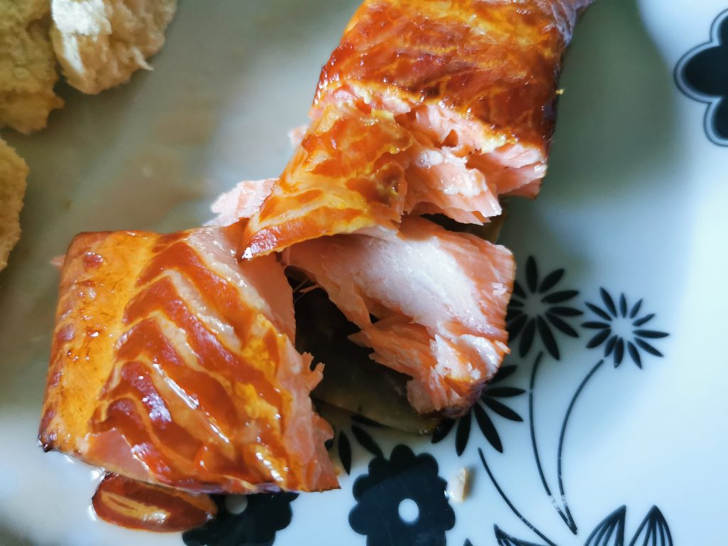 Ninja Woodfire Elektrogrill Lachsforelle