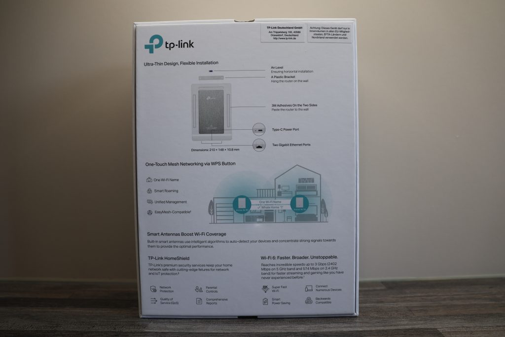 TP-Link Archer Air R5 Router Karton hinten