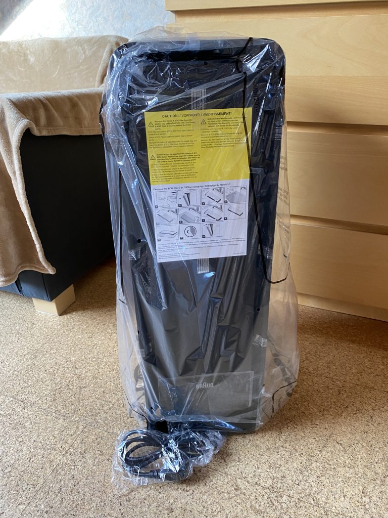 BRAUN Scan and Clean Luftreiniger ausgepackt