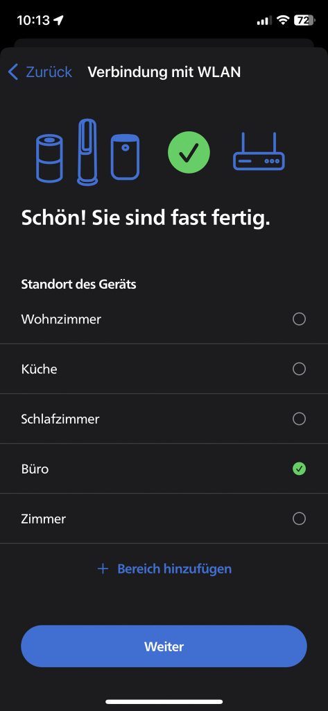 Philips Series 2000i Luftreiniger Einrichtung App 6