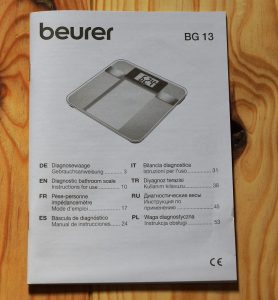 Beurer BG 13 Bedienungsanleitung