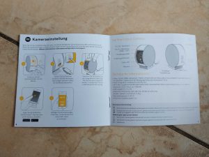 Anleitung der Somfy 1401507 Überwachungskamera geöffnet