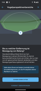 Einstelluing der Vogelperspektive Ring Stick Up Cam Pro Überwachungskamera v2