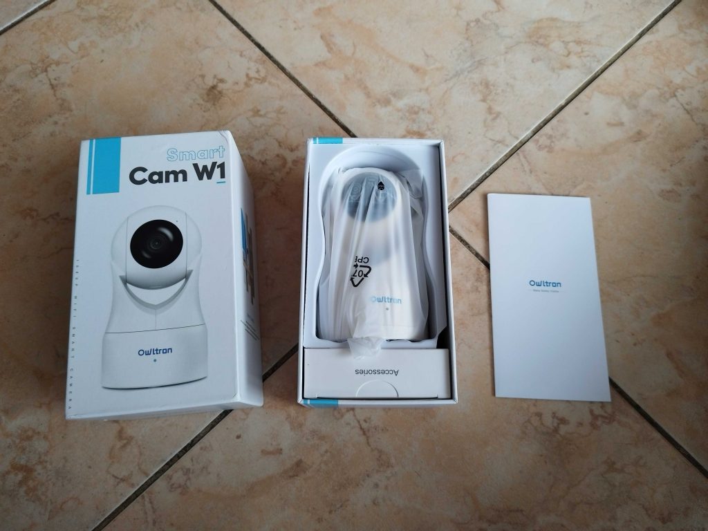 Owltron W1 Überwachungskamera ausgepackt