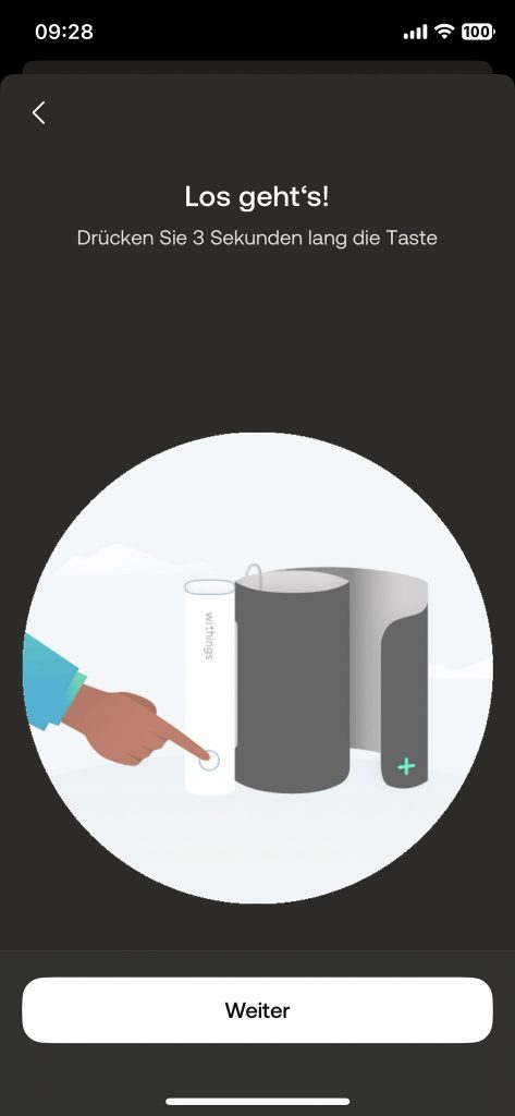 Withings BPM Connect Oberarm-Blutdruckmessgerät App Koppeln 3