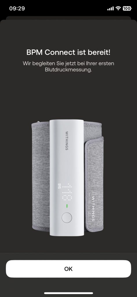 Withings BPM Connect Oberarm-Blutdruckmessgerät App Koppeln 7