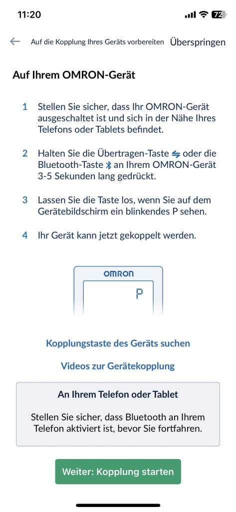 OMRON RS7 Intelli IT Handgelenk-Blutdruckmessgerät App Kopplung 2