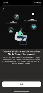 Withings BPM Connect Oberarm-Blutdruckmessgerät Erste Blutdruckmessung 5