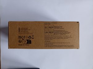 2 Gritin G1350 Stirnlampen, Rückseite der Verpackung