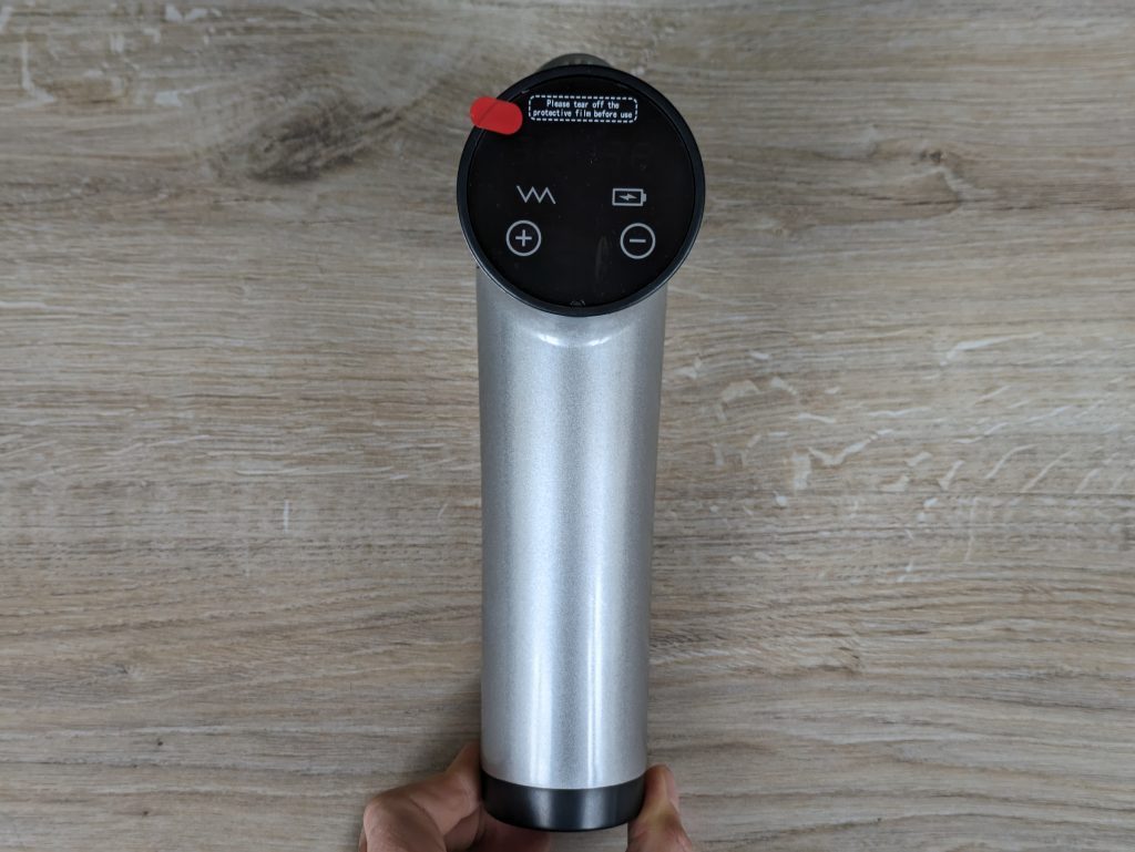 Aerlang EM-8 Massagepistole von hinten