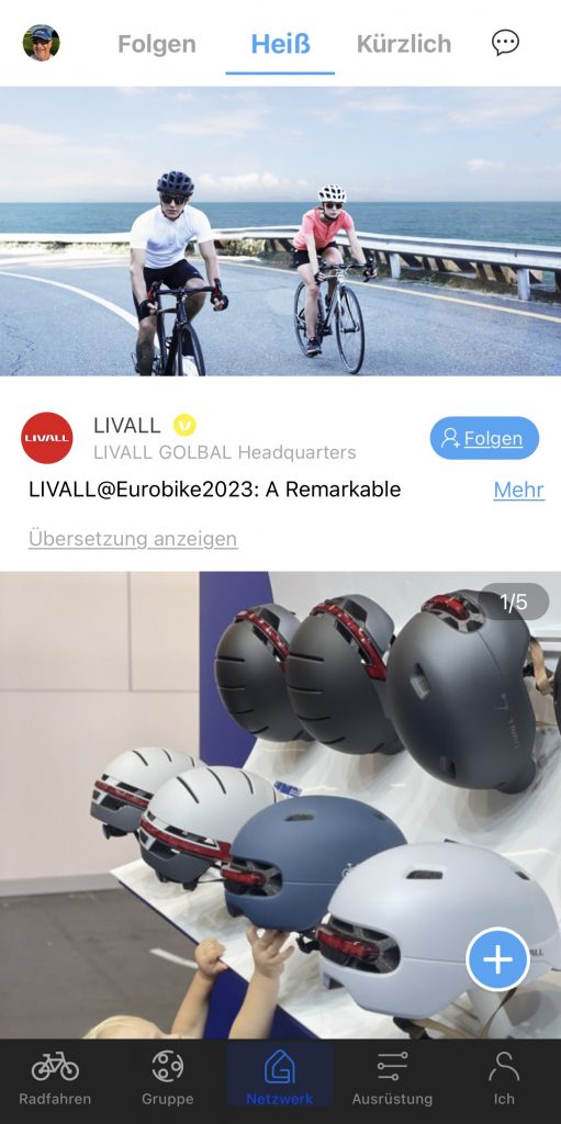 Livall MT1 Fahrradhelm App