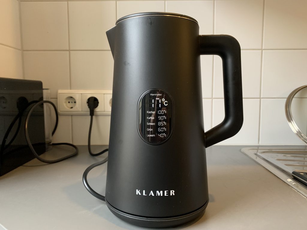 Klamer-Wasserkocher alle Funktionen