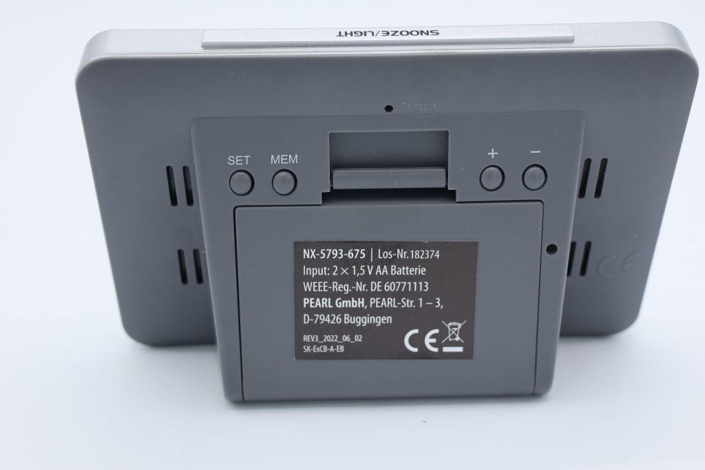 Pearl NX-5793-675 Wetterstation Rückseite