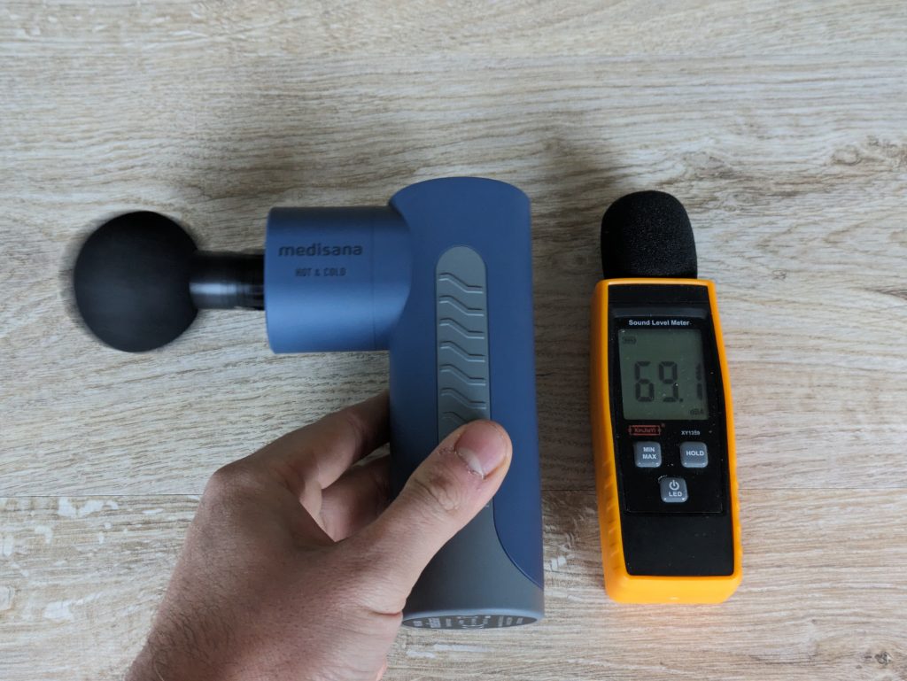 Lautstärke der Medisana MG600 Massagepistole