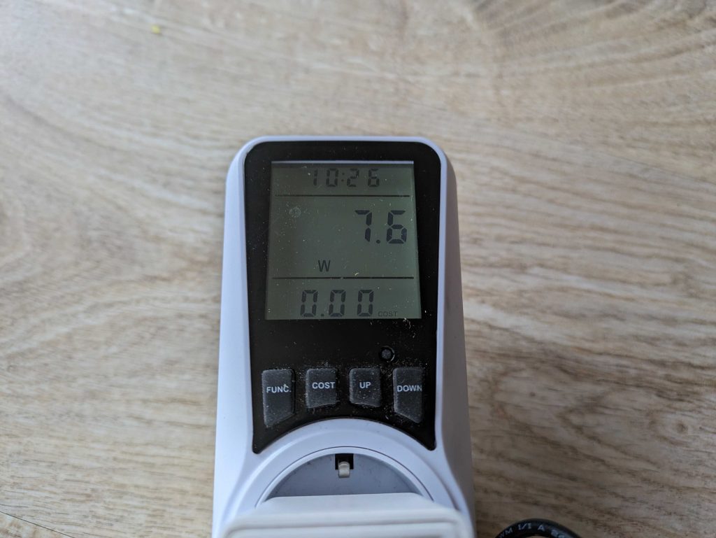 Stromverbrauch der Medisana MG600 Massagepistole