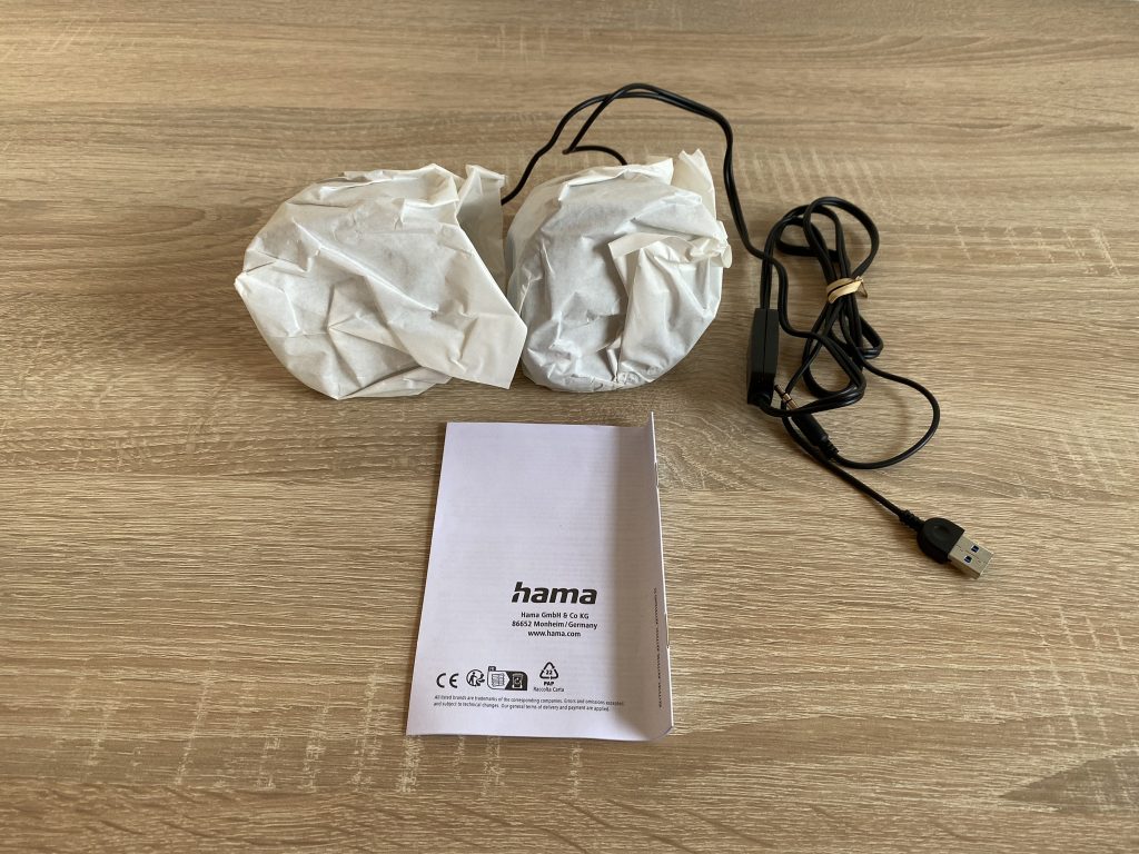 Hama Sonic Mobil 183 PC-Lautsprecher ausgepackt 1