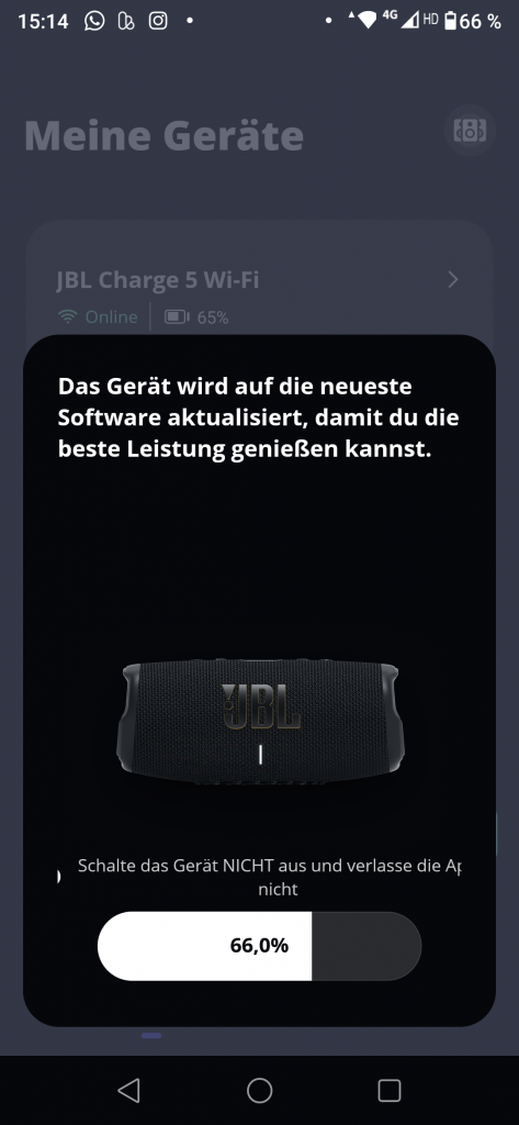 JBL Charge 5 Wi-Fi Screenshot Update