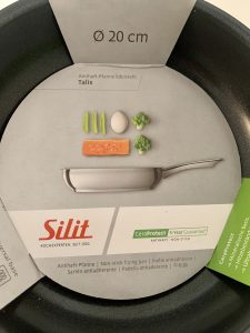 Silit Talis beschichtete Pfanne Nahaufnahme Informationen Umverpackung