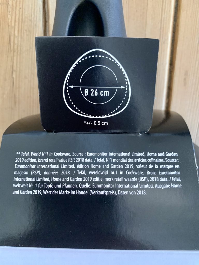Tefal C26770 Start’Easy Triangle beschichtete Dreieckspfanne Produktinformationen Verpackung