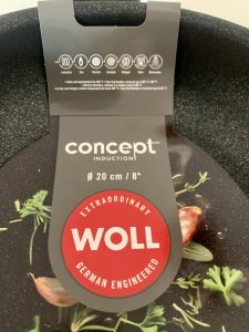 Woll Concept beschichtete Pfanne Nahaufnahme Schutzkarton