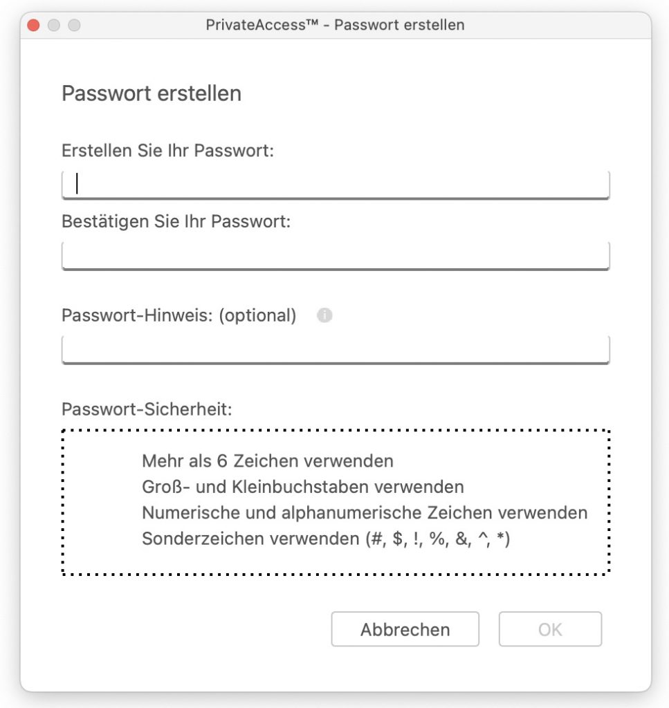 SanDisk Ultra USB-Stick PrivatAccess Einrichtung Passwort