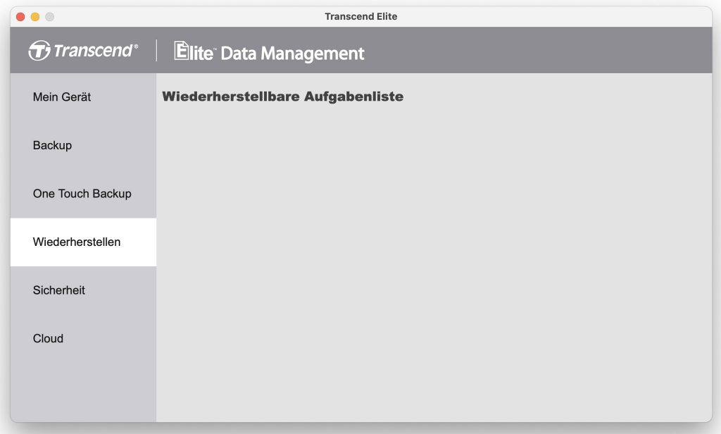 Transcend JetFlash 710 USB-Stick Software Wiederherstellen Backup