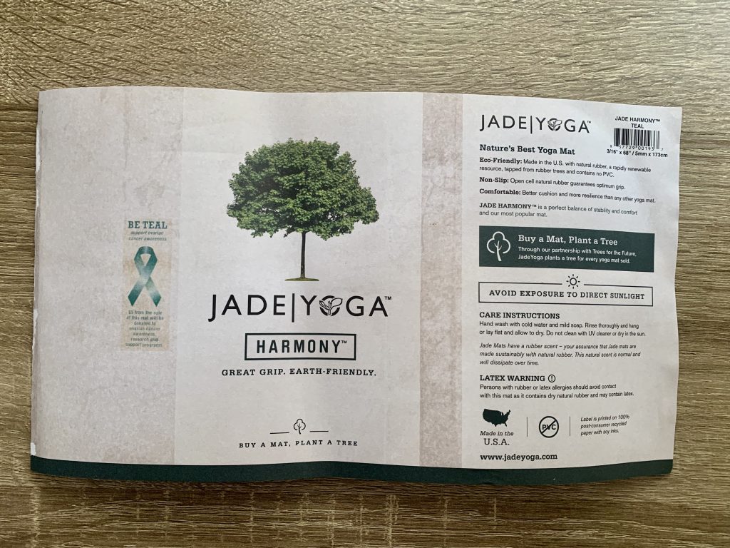 JadeYoga Harmony Gymnastikmatte Banderole
