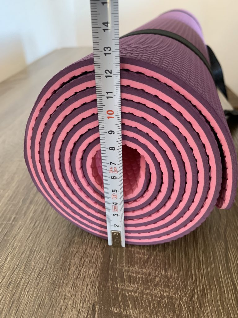 TOPLUS Gymnastikmatte Durchmesser zusammengerollte Matte