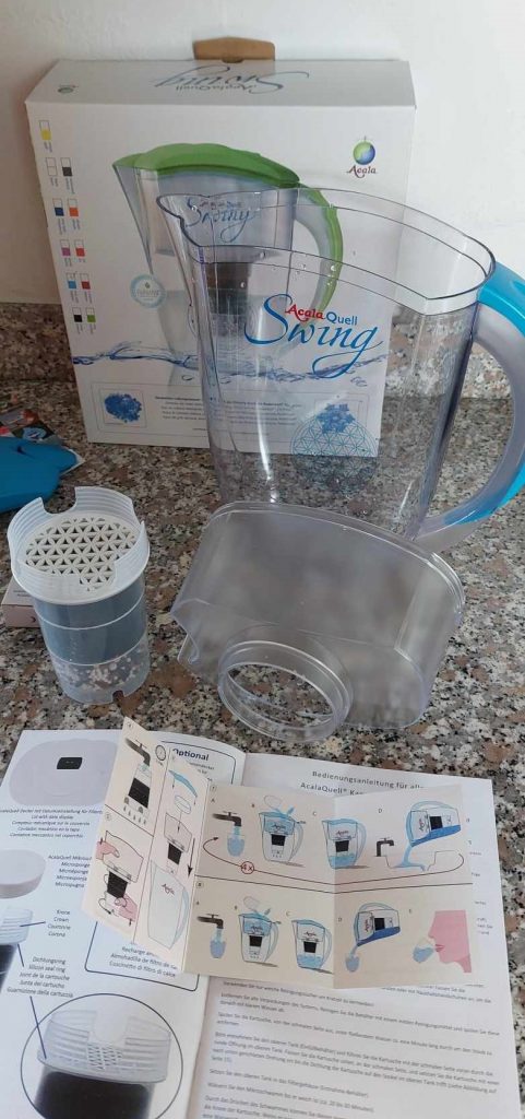 AcalaQuell Swing Wasserfilter Bestandteile im Überblick
