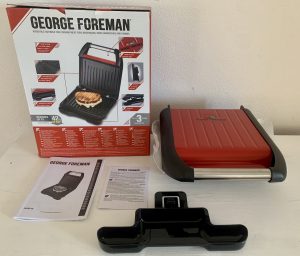 George Foreman 25030-56 Sandwichmaker ausgepackt mit Zubehör