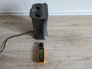 Lautstärke des Brandson Heizlüfter