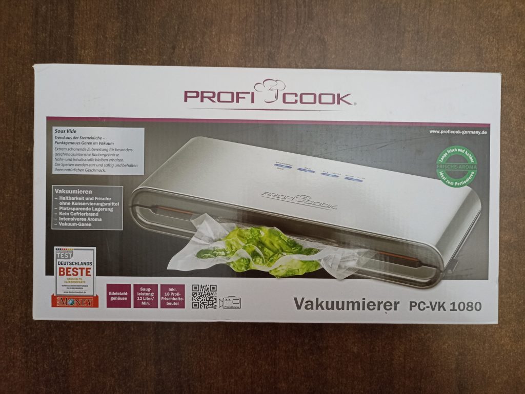 ProfiCook PC-VK 1080 Vakuumierer, Verpackung Vorderseite