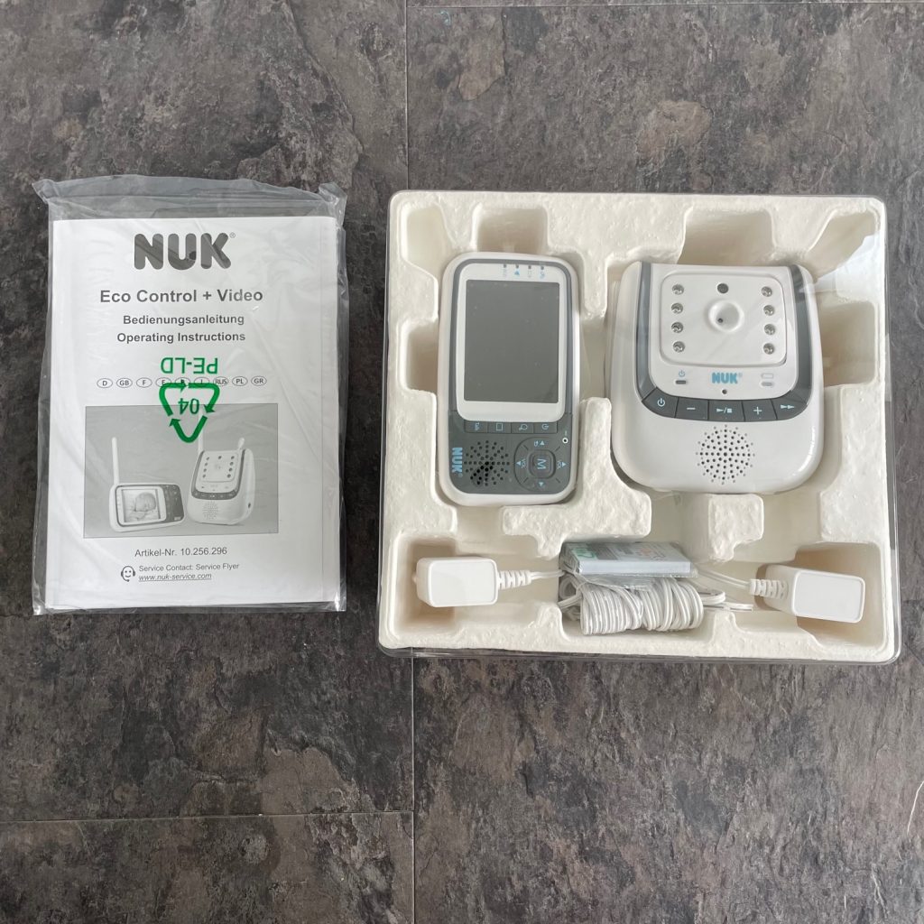 NUK Video-Babyphone Eco Control+ Video Lieferumfang