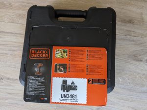 Koffer des des Black+Decker BDCDC18 Akku-Bohrschraubers