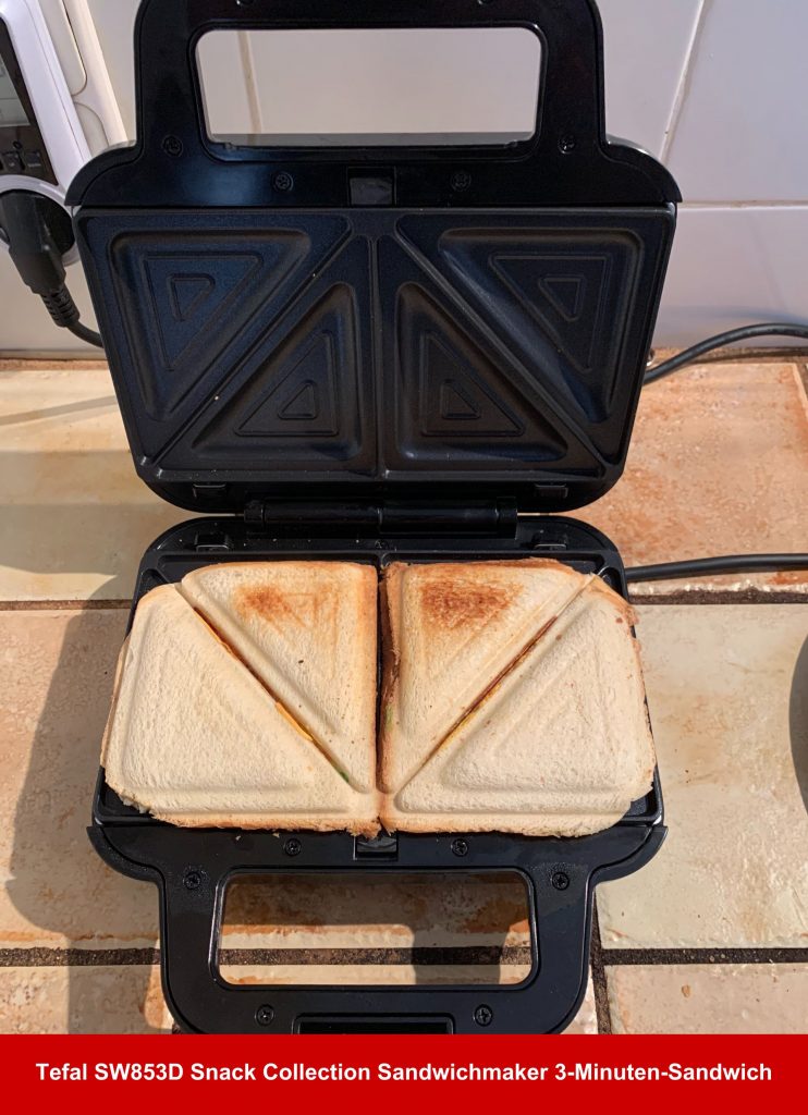 Tefal SW853D Snack Collection Sandwichmaker 3-Minuten Sandwich