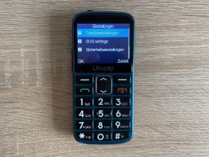 Uleway M2302 Seniorenhandy Menü Einstellungen